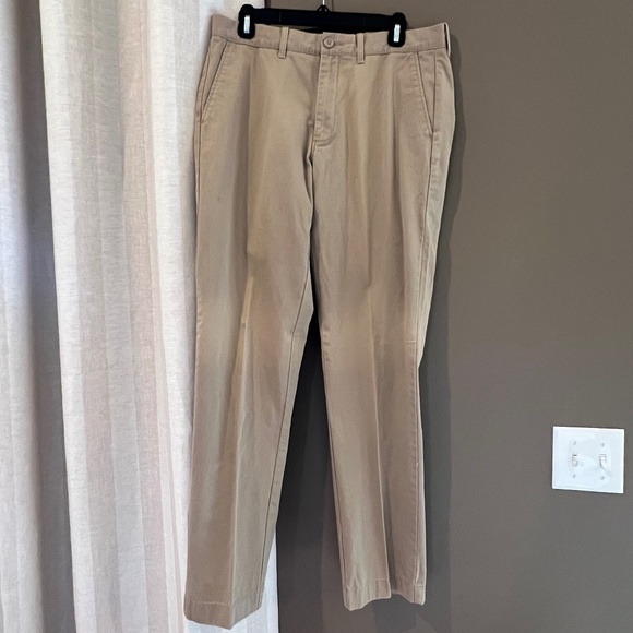 J. Crew Men's The Sutton Cotton Khaki Pants, Chino Dress Casual, Size 32x32 - Picture 1 of 13